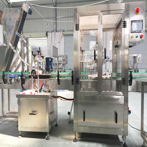 glass jars double heads vacuum capping machine automatic rotary cappe